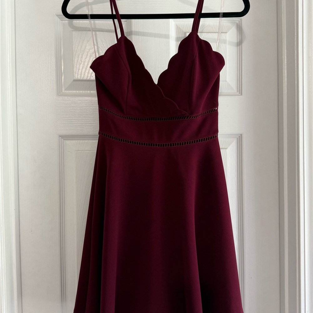 Matix Clothing Company Red Strapless A-Line Dress for Weddings